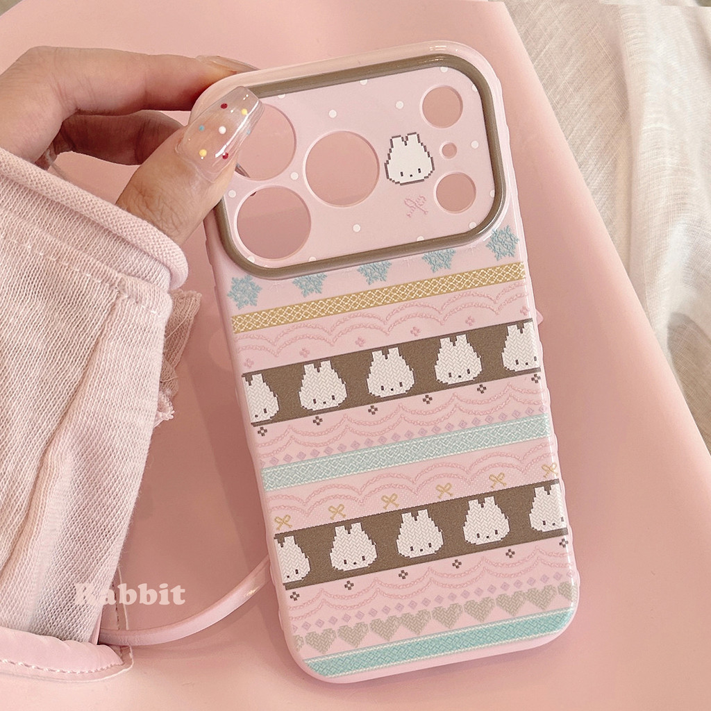รวมทุกอย่างเคสโทรศัพท์ป้องกันกระต่ายน้อยสีชมพูเงาเหมาะสําหรับ ทีพียู สําหรับ ไอโฟน12 13 14 15 16 17มือโปร สูงสุด ราคา ถูกที่สุด ดีลบีเคเค แกลเลอรีภาพที่ 3