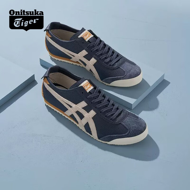 Onitsuka Low-Top รองเท้าผ้าใบผู้หญิงสไตล์เดียวกัน MEXICO 66 รองเท้าลําลอง 4P8Z