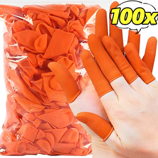 20/50/100 ชิ้นทิ้ง Latex Finger Cots - ทนต่อการสึกหรอลื่นปลา…