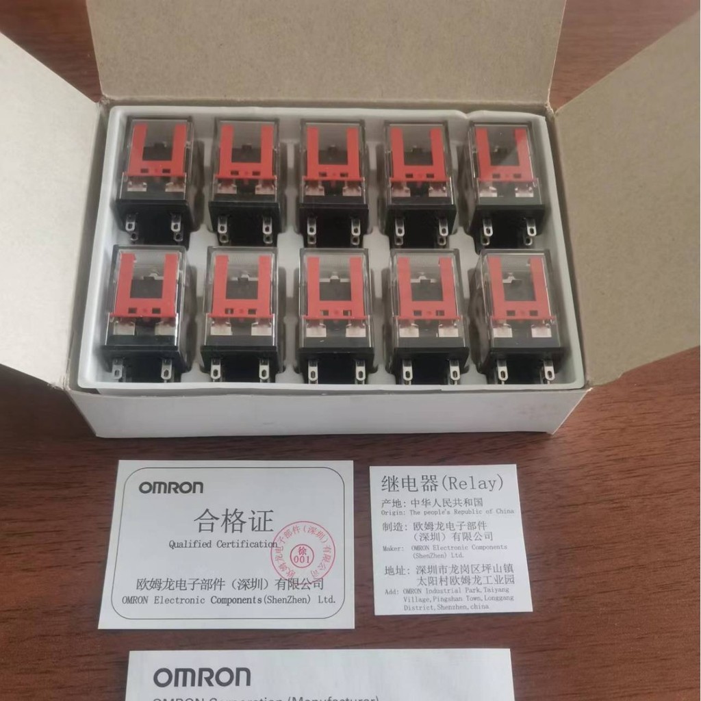 รีเลย์ Omron พร้อมฐาน MY2N-GS DC24+PYFZ-08-E รีเลย์
