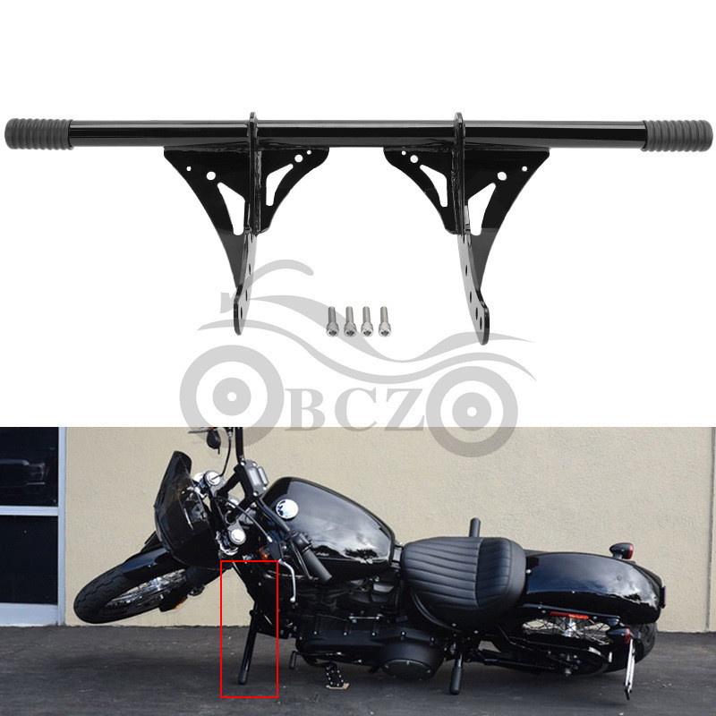 เหมาะสําหรับ Harley Soft Tail Street Hegemony ดัดแปลง Anti-Collision Bar กันชน Guard Bar ด้านหน้า An