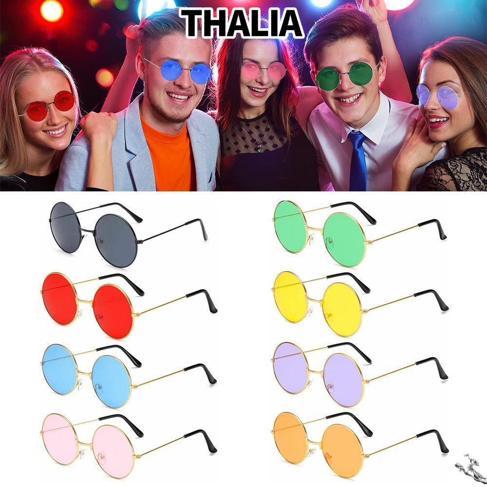 ไทยลีอา‌ แว่นกันแดดทรงกลม Retro Hippie Disco Circle Glasses