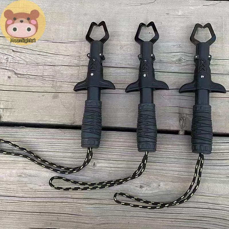 Moonlights1 Gripper สำหรับปากปลา ป้องกันสนิม พร้อมเครื่องชั่งน้ำหนัก เหมาะสำหรับผู้เริ่มต้นตกปลา