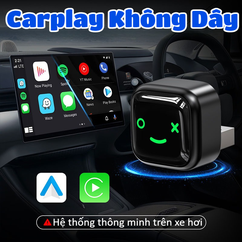 Carplay ไร้สาย,ระบบรถยนต์อัจฉริยะ,การเชื่อมต่อ USB,เหมาะสําหรับรถยนต์ที่รองรับ CarPlay