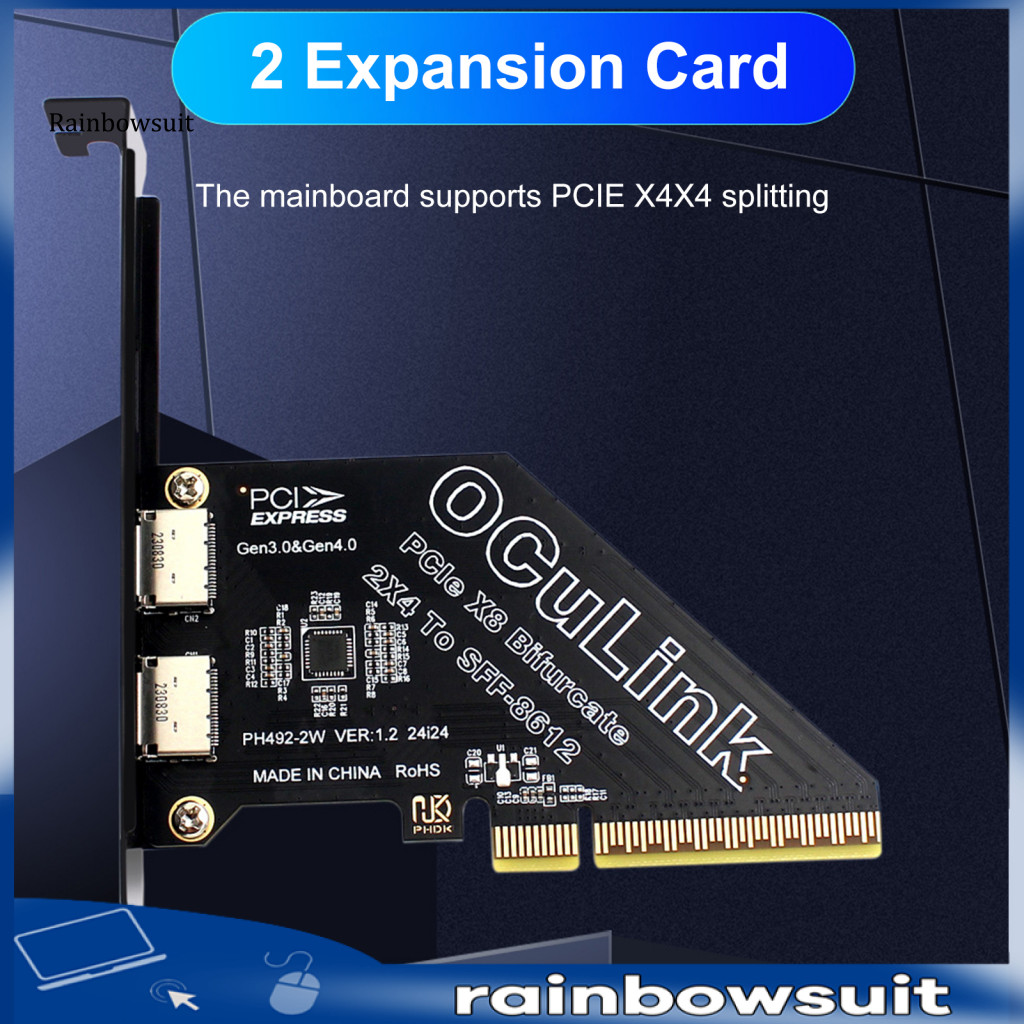[RB] การ์ดเชื่อมต่อ PCIe อย่างกว้างขวาง PCIe 4.0 X 8 ถึง Oculink Ssd การ์ดขยายสําหรับการถ่ายโอนข้อมู
