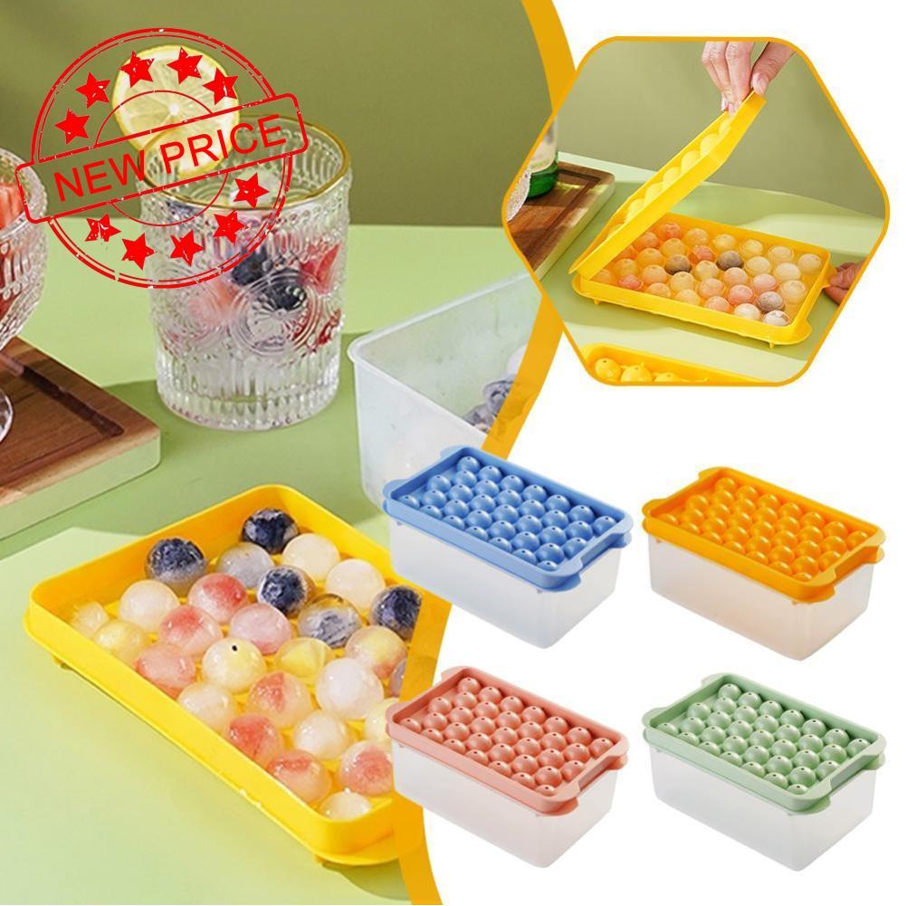 DFVR เครื่องทําน้ําแข็งพลาสติก Ice Cube แม่พิมพ์ Ice Grid ในครัวเรือนทํากล่องเก็บกล่องน้ําแข็ง D4d9 