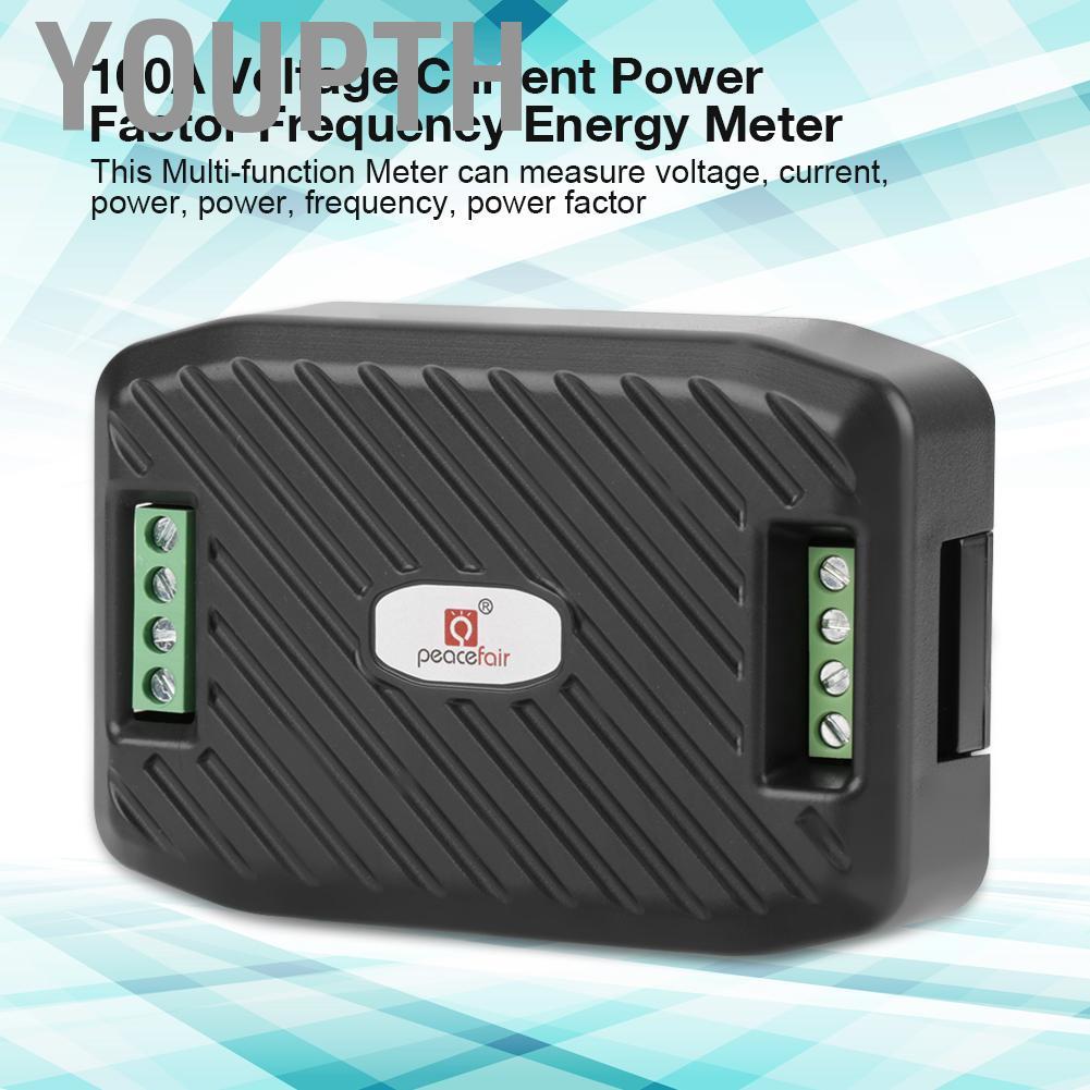 youpth Domary 100A มัลติฟังก์ชั่นเครื่องวัดแรงดันไฟฟ้า Power Factor สำหรับเครื่องทดสอบพลังงาน (ปิด C