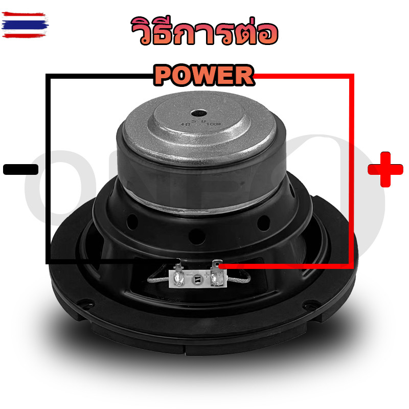 HK ดอกซั 6.5 นิ้ว 4Ω 100W ซัเส 6.5 นิ้ว ดอกhk 6.5นิ้ว ลำโพง ซัเส เครื่องเสียงรถยนต์