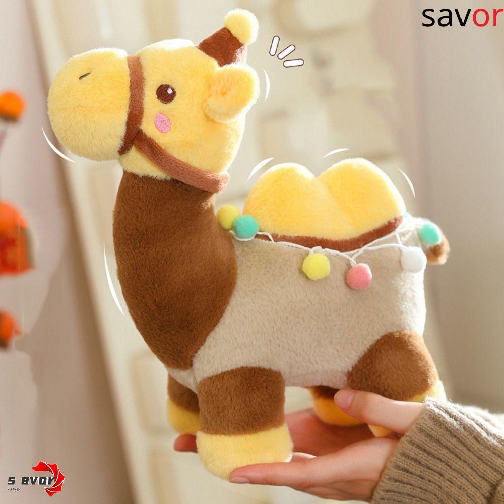 CHROM จําลอง Camel Plush ของเล่น, PP Cotton Plush Desert สัตว์ตุ๊กตาของเล่น,ความรู้ความเข้าใจของเล่น