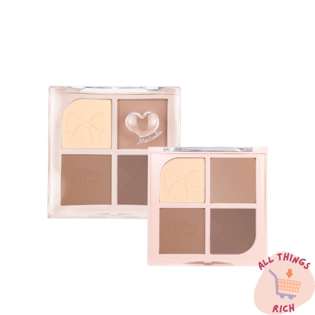 MEILINDA Chiffon Ribbon Contour เมลินดา คอนทัวร์ เกลี่ยง่าย สีละมุน เข้ากับทุกโทนผิว สีละมุน