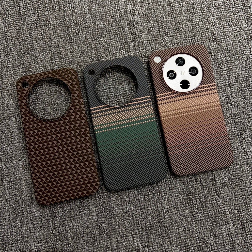 Ultra-Thin Carbon Fiber Magnetic Half-Pack เหมาะสําหรับ OPPO Find X8 X8S + pro Ultra Kevlar รูปแบบเค