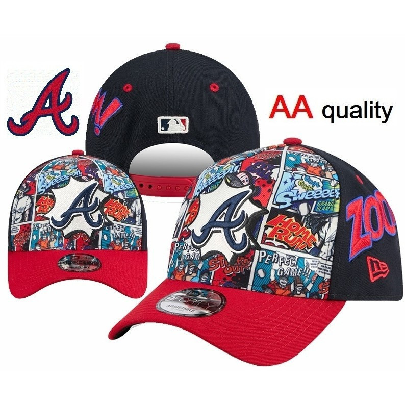 หมวกเบสบอล Atlanta Braves Diamond Hero Edition Low Profile ขนาด 59 FIFTY สไตล์เรียบหรูกัน UV