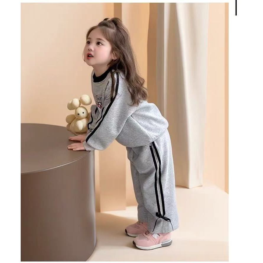 ชุดเซ็ตเด็กผู้หญิงลายการ์ตูนน่ารัก เสื้อแขนยาวพร้อมกางเกงขายาว สไตล์เกาหลีสุดเท่ - รูปที่ 6