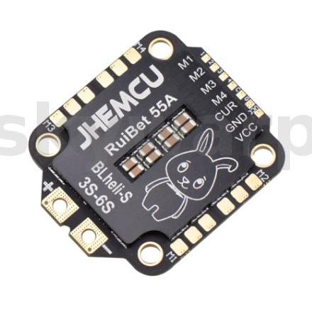 30.5x30.5 มม.JEMCU RuiBet 55A BLHELI_S Dshot600 3-6S 4in1 Brushless ESC สําหรับ DIY RC Drone FPV Rac