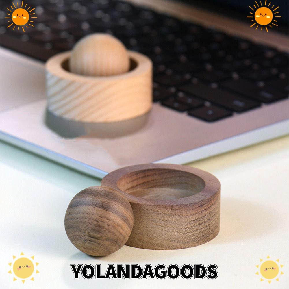YOLANDAGOODS1 Essential Oil Diffuser,ยาวนานขยายไม้หอม,ครัวเรือนไม้ทรงกลมน้ํามันหอมระเหย Inhaler บ้านห้องนอนเครื่องประดับ