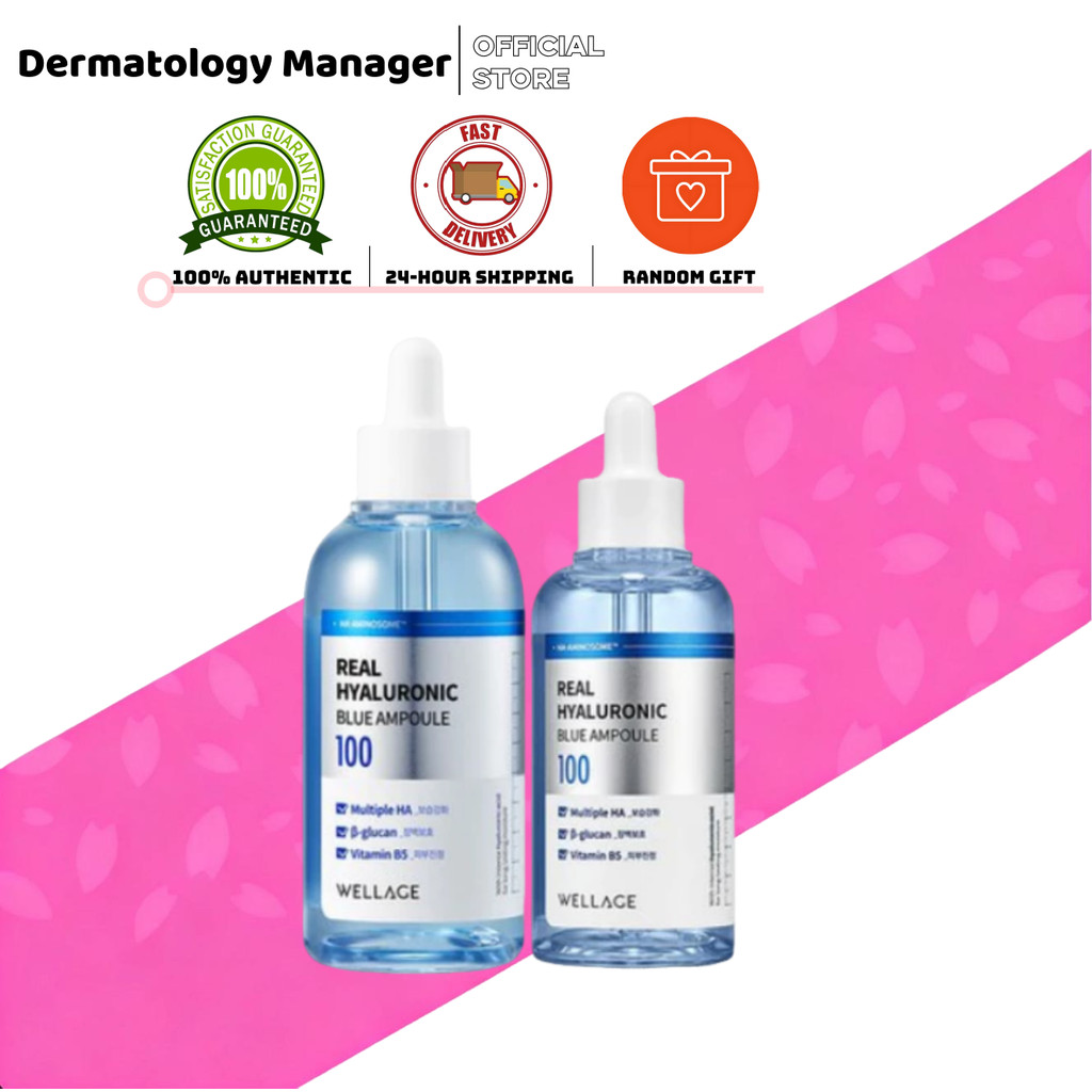 [Wellage] Real Hyaluronic Blue 100ml/Real Hyaluronic Blue Ampoule 75ml