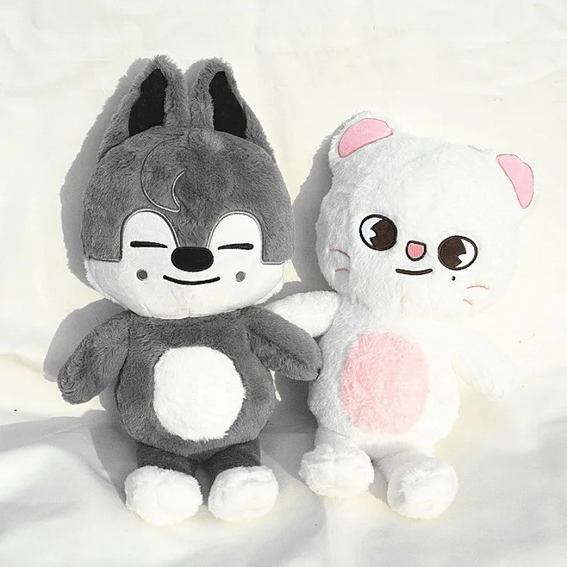 50cm Kpop Stray Kids Skzoo Plush Toy Wolfchan Kawaii Cartoon Stuffed Animal Plushie Doll Large Size 