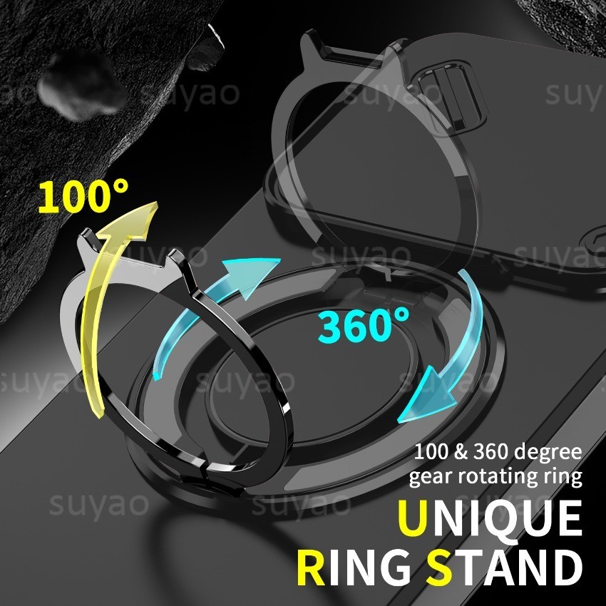 สําหรับ Xiaomi 15TPro 15T Pro 2025 เคสโทรศัพท์เกราะแหวนผู้ถือแม่เหล็กเลนส์ป้องกันกรณี Xiaomi15TPro Mi Mi15TPro XM กันกระแทกปกหลัง - รูปที่ 3