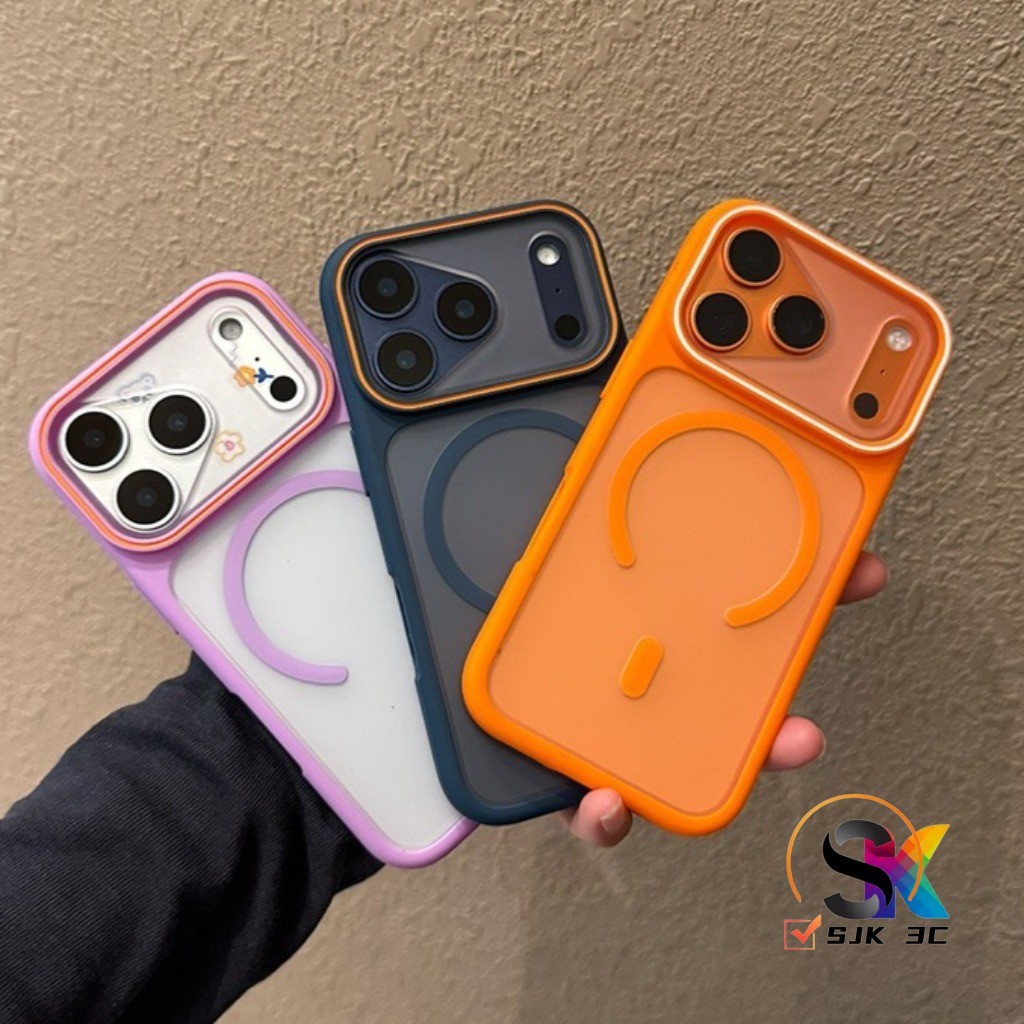 Magnetic Matte เคสโทรศัพท์กันกระแทกสําหรับ iPhone 17Air 17 16 15 14 13 12 Pro Max 14/15/16 Plus ปลอกฝ้า Anti-Drop ฝาครอบ