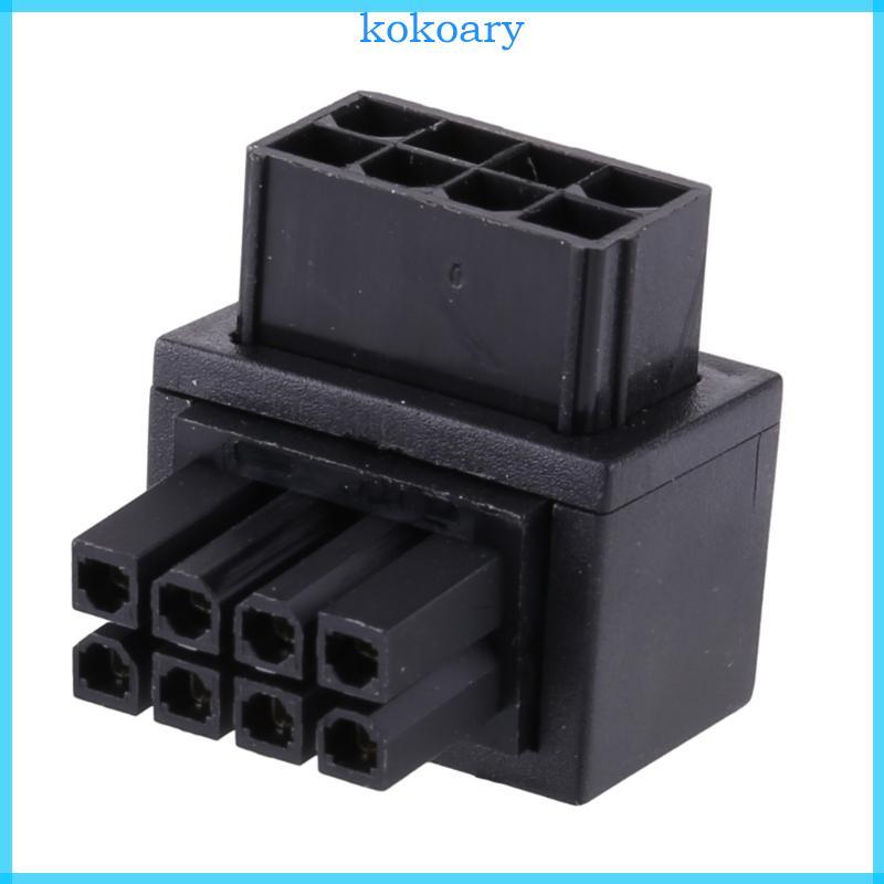 KOK CPU 8Pin ชายหญิง Power Connector อะแดปเตอร์ GPU PCIe 8Pin 90 องศาสําหรับเดสก์ท็อปกราฟิกการ์ด
