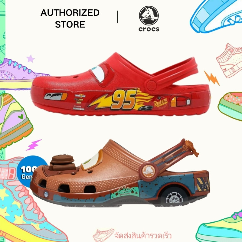 CARS X CROCS CLASSIC CLOG สุดฮอตและเท่สําหรับผู้ชายและผู้หญิง【ของแท้ 100 %】