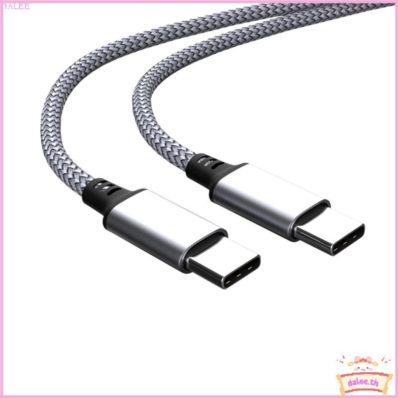 DALE PD60W สาย USB C ถึง Type C PD60W ข้อมูลความเร็วการชาร์จสายถักไนลอน