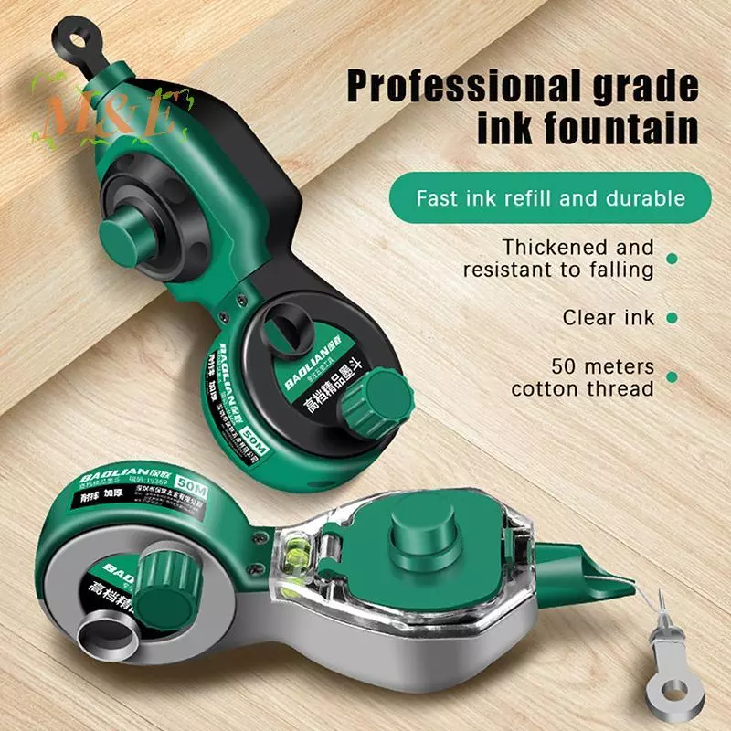 [M&E] Scribes Ink Draw Line Marker Ink Marker หมึกก่อสร้าง เครื่องมือช่างช่างไม้ที่บีบอัดด้วยมือ [ใหม่]