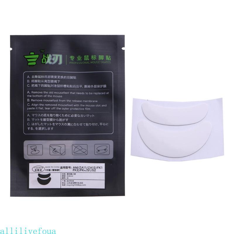 Allilivefoua Professional Mouse Feet สติกเกอร์สําหรับ Zowie AM ZA11 ZA12 FK1 FK2 FK + เมาส์ Glides