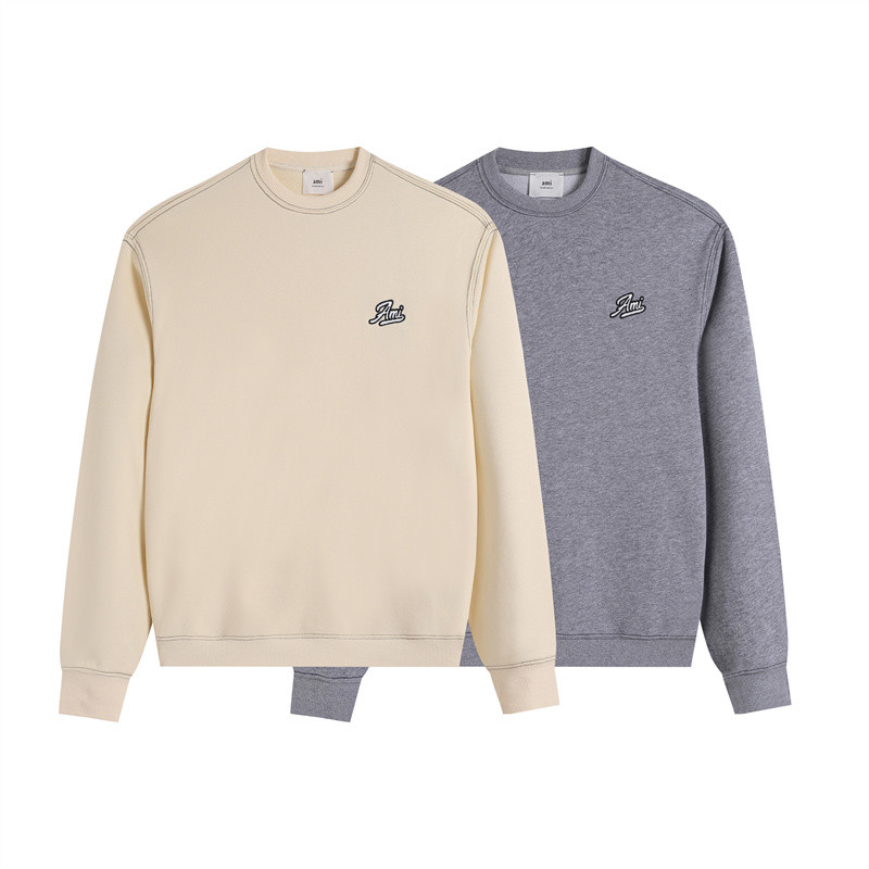 เสื้อสเวตเตอร์คอกลมเรียบง่าย ลายปักสไตล์โมเดิร์น แฟชั่นใหม่!