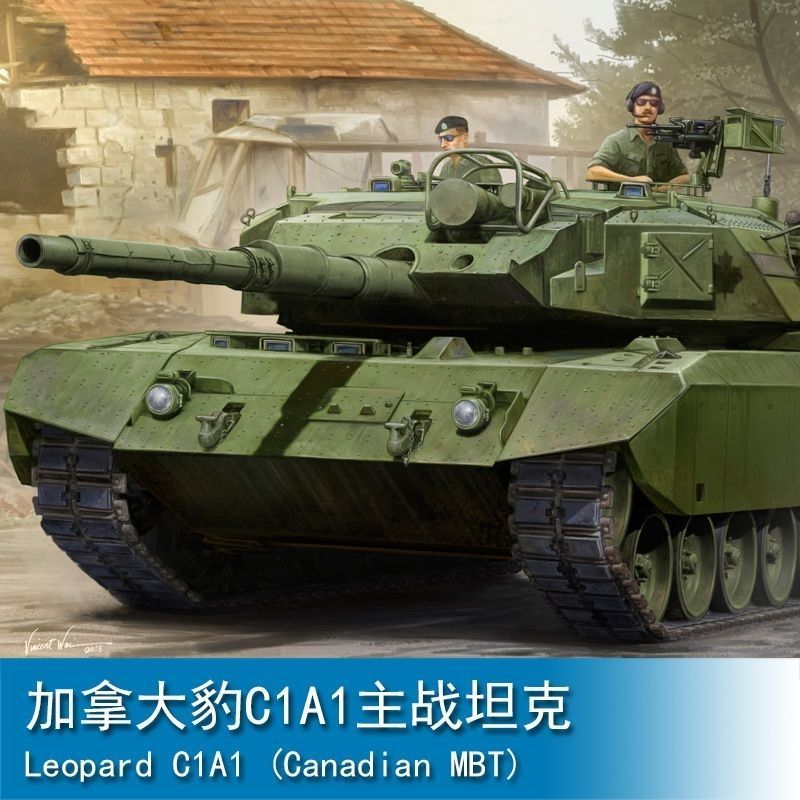 Trumpeter ประกอบถัง 84502 1/35 Canadian Leopard C1A1 รถถังหลัก