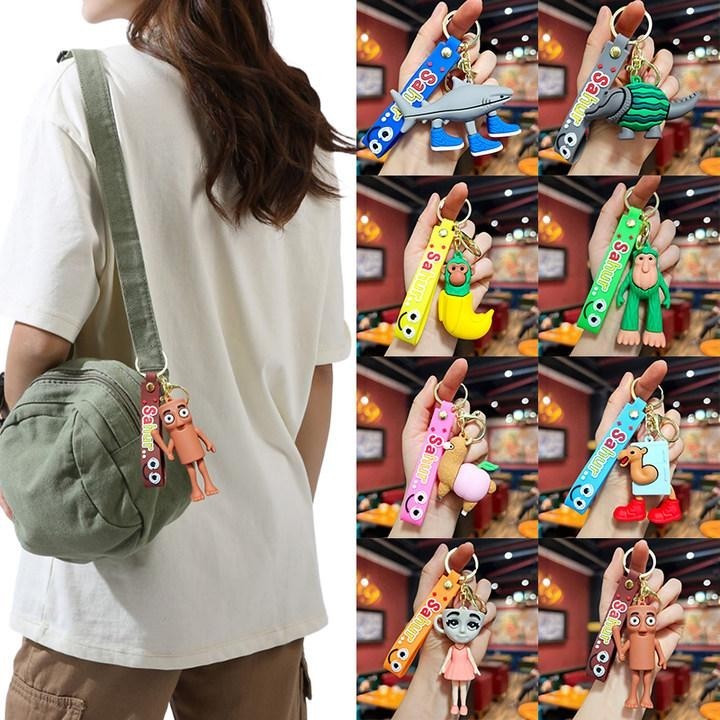 Mountains และ Seas พวงกุญแจอิตาลี Brainrot สัตว์ Key Tung Tung Stickman พวงกุญแจแหวน M4m2