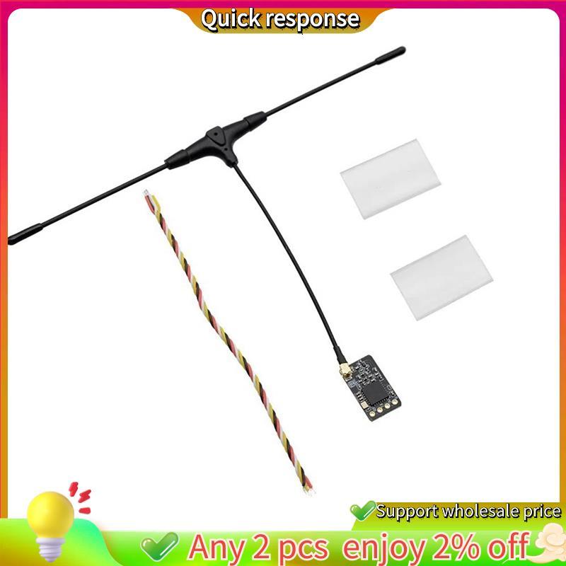 ในสต็อก-ตัวรับสัญญาณ Nano RX พร้อม T-เสาอากาศสําหรับจัมเปอร์ TX16S FPV RC Racing Drone RX