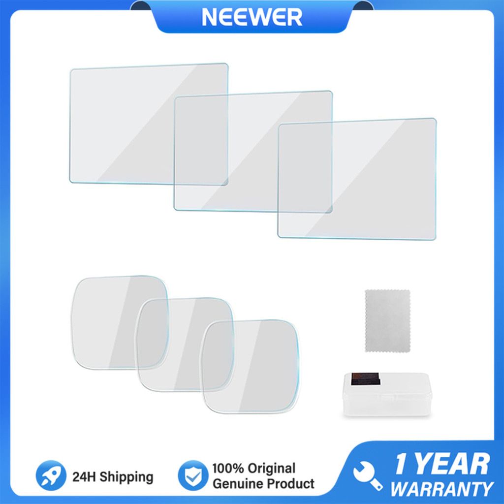 NEEWER CA140 3 Pack 9H กระจกนิรภัยป้องกันสําหรับ DJI Osmo Pocket 3 / Pocket 4 Creator Combo