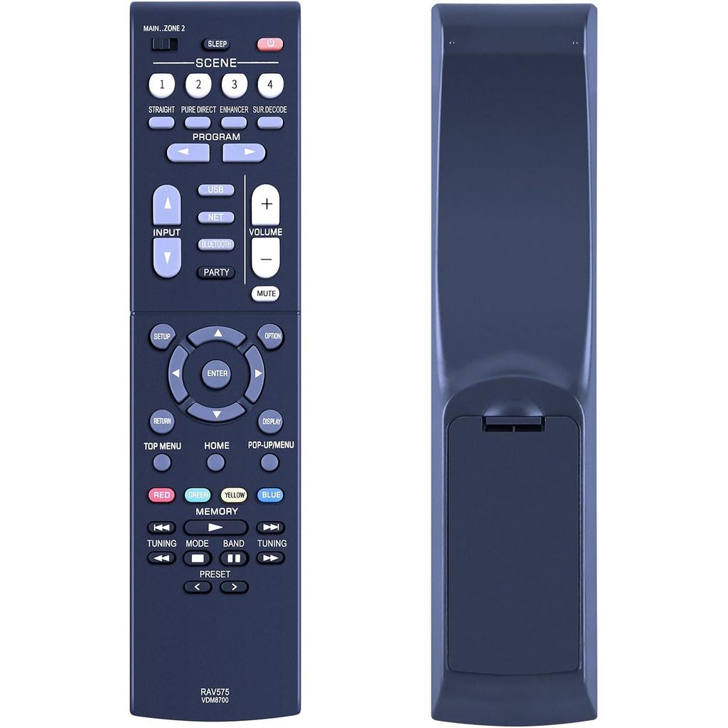 RAV575 VDM8700 เปลี่ยนรีโมทคอนโทรลสําหรับ Yamaha AV Receiver TSR-700 TSR700 RX-V6A RXV6A