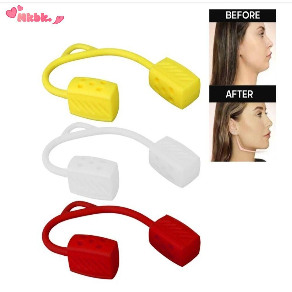 MKBK คอ Toning, Jawline Exerciser เกรดอาหารซิลิกาเจล Jaw Exerciser, Beauty Double Chin Reducer 30/40