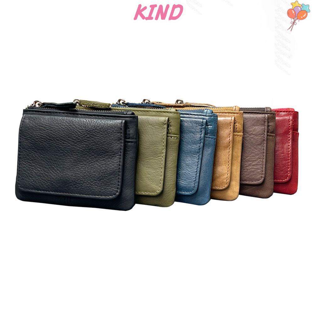 กระเป๋าใส่บัตรและเหรียญแบบบาง MINIMALIST, ทำจากหนังแท้ มีฟังก์ชันป้องกัน RFID สำหรับผู้ชาย