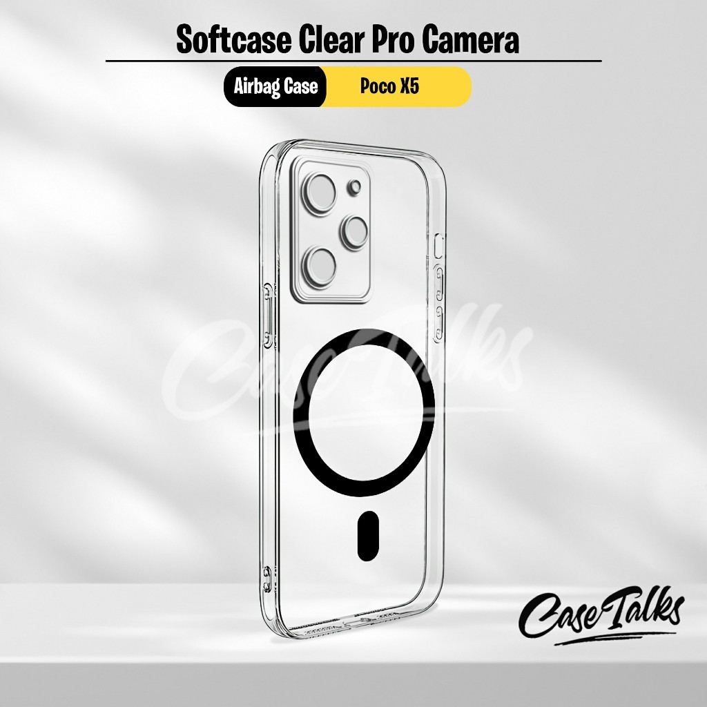 (Clear13) Softcase Airbag clear Poco X5 / X5 Pro Case Bening - Pro Camera