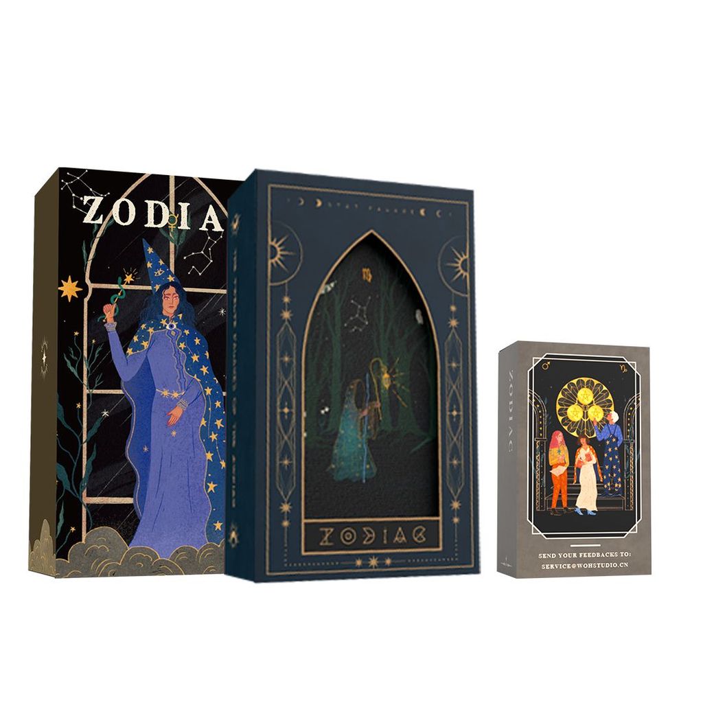 Zodiac Zodiac Zodiac Witt Card Witt Series เกมกระดาน Black Core Paper Witt Star Diamond Card Set2025
