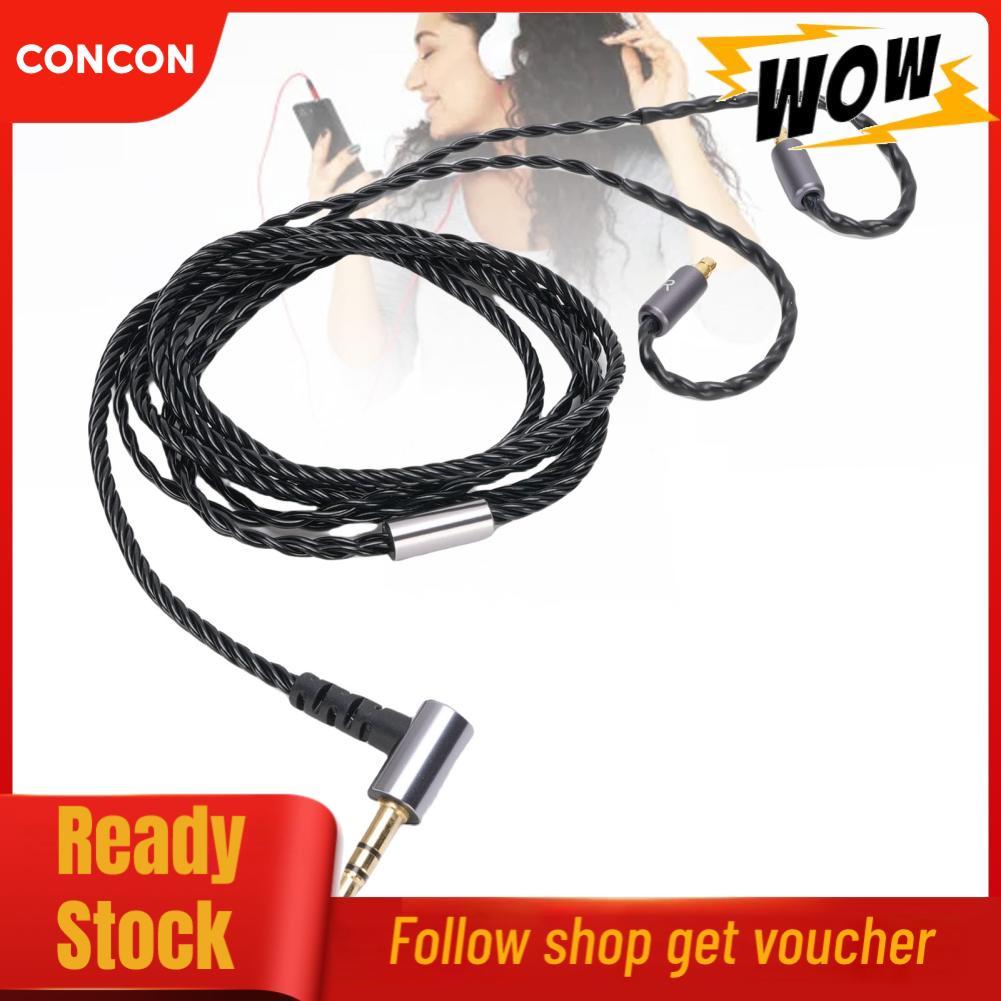Concon Concon Gugxiom เปลี่ยนสายสัญญาณเสียงพร้อมไมโครโฟนสำหรับ IE100 IE400 IE500 และ Pro หูฟัง 3.5 ม