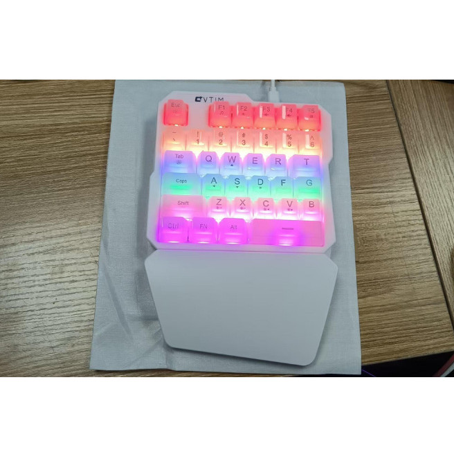 Mi Wolf One-Handed Keyboard Mechanical Feel Eat Chicken Connection โทรศัพท์มือถือ God Throne Keyboar