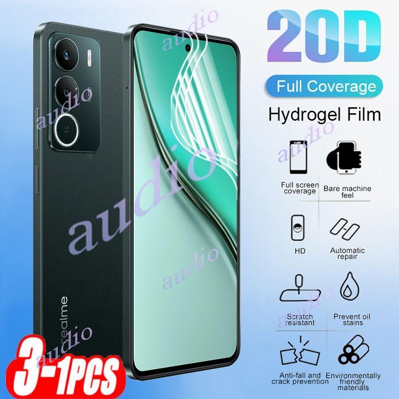 Realme P3 Lite 4G 3 ชิ้น 20D Full Coverage Hydrogel ฟิล์มสําหรับ realme P3 Lite P3Lite realmeP3 Lite