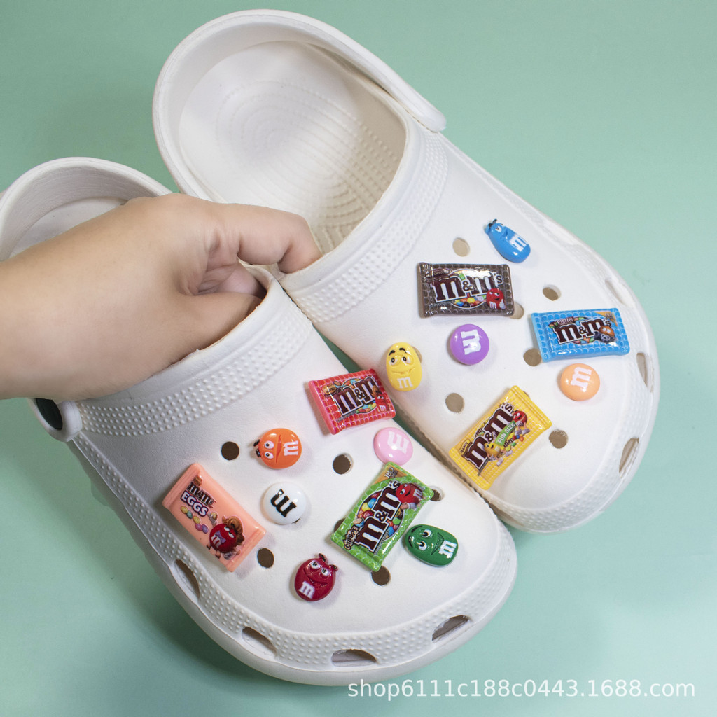 missyp jibbitz jibbitz crocs jibbitz crocs ของแทั อุปกรณ์ประดับรองเท้า DIY สีสันสดใส พร้อมสายรุ้ง แล
