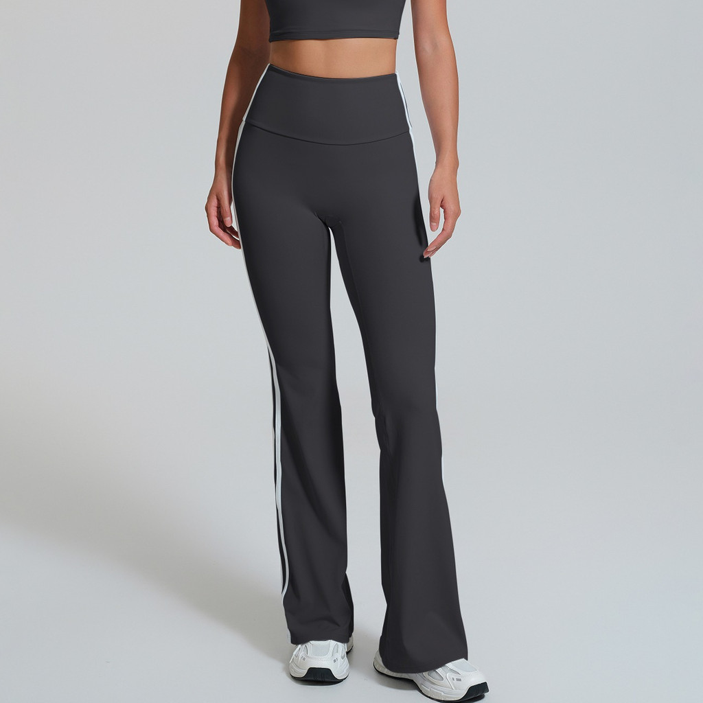 【LASYYOGA】กางเกงโยคะ Contrast Color Hip Lift ผิว breathable และยืดหยุ่นสูง เหมาะสำหรับการโยคะและเต้นรำ - รูปที่ 2