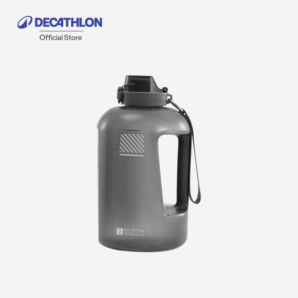 Decathlon Bodybuilding Gallon Bottle 2.2L ขวดน้ำทรงแกลลอนสำหรับเพาะกาย 2.2 ลิตร - Grey