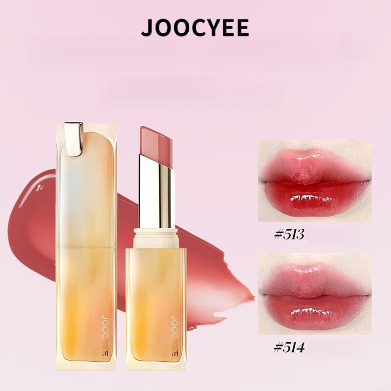 JOOCYEE ลิปสติกคริสตัลเคลือบกระจกน้ํากลอสแต่งหน้าติดทนนานโดยไม่ต้องซีดจาง