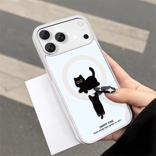 เคสแม่เหล็ก เคสใสกันกระแทกน่ารัก IPhone17 Air 11 12 13 14 15 16 17 PROMAX 17 16 15Pro 16 15 14PLUS 8 7Plus XR X XS XSMAX