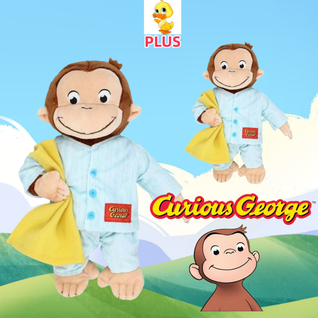 PLUS คุณภาพดี Curious George ตุ๊กตาตุ๊กตา Kawaii Curious George ลิง Plushie ตุ๊กตาของเล่นสําหรับเด็กหมอนนอนตุ๊กตาลิงตลกตุ๊กตาหมี Plushy ของเล่นเด็กของขวัญ