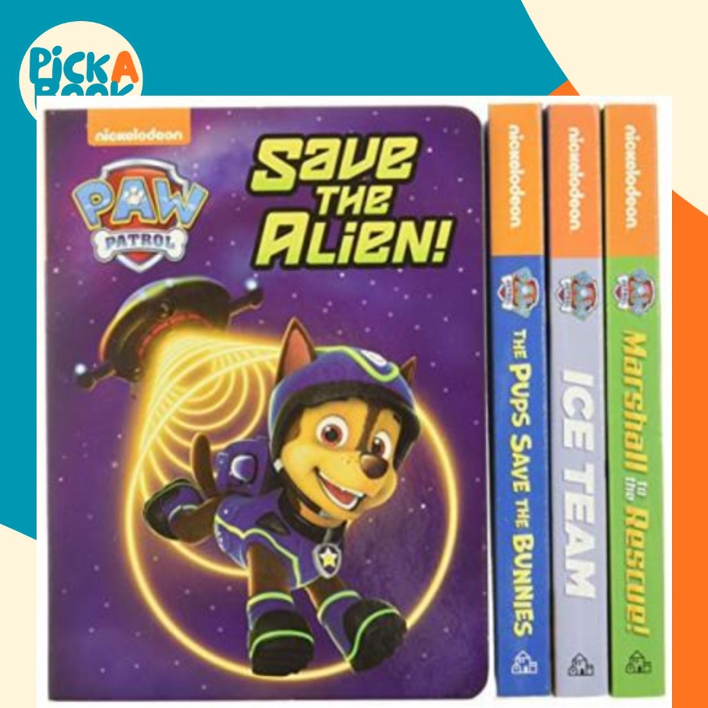 The Little Red Rescue Box (Paw Patrol) : 4 Board Books โดย Random House (ฉบับ US ปกอ่อน)