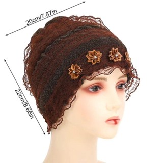 Osier1 ผ้าโพกหัว ผ้าตาข่ายลูกไม้ อะคริลิคไฟเบอร์ ระบายอากาศ …