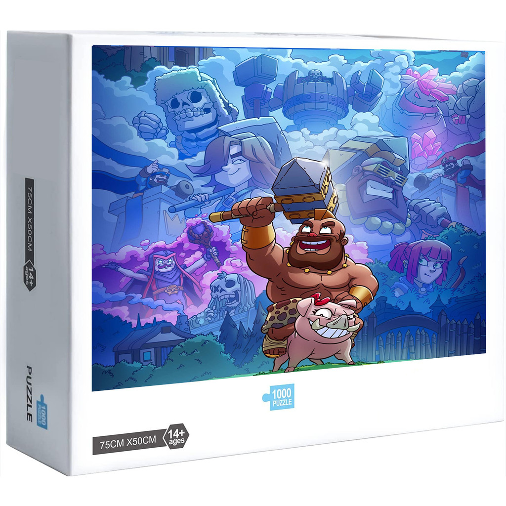 หน้าจอโหลด Clash Royale ใหม่ 300 500 1000 ชิ้นจิ๊กซอว์ปริศนาตกแต่งบ้านของขวัญเกม Y